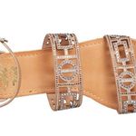 Yellow Box NEW  Women's P-Violet Rhinestone Sandal in Color Natural Size 9 Photo 2