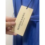 Scotch & Soda  Dress Womens Small Blue Maxi Ruffle Strap Tie Back Tiered Hem Photo 2