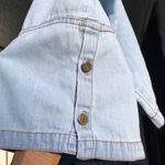 CMC by color me cotton Chambray Denim Jean Top Shirt Short SZ L Blue Size L Photo 3