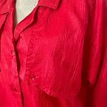 Diane Von Furstenberg  red button down vintage shirt Photo 5