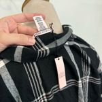 Victoria's Secret NWT Victoria’s Secret plaid button up pajama pj shirt large Photo 2
