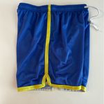 Nike  Blue Mesh Basketball Shorts with Yellow Trim‎ | Size [Insert Size] Photo 2