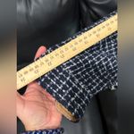 Cotton On  blue and white tweed shirt jacket with a tan lining. Size M oversized Photo 4