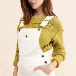 Faherty  Walker Cord Overall Egret Corduroy XS Bib Carpenter Pants Cream  Photo 3