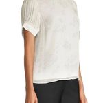 Rebecca Taylor Puff-Sleeve Silk Toile Blouse, Size S New w/Tag Retail $245 Photo 6