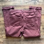 Vervet By Flying Monkey Womens Wine Straight Leg Cuffed Hem Jeans Size 30 Red Photo 7