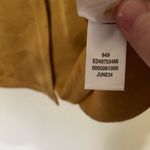 Open Edit  Women’s Gold Relaxed Satin Camp Shirt Size Small Photo 4