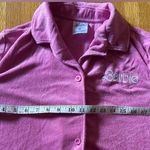 Barbie 🩷 Terrycloth Pink Polo, Size M Size M Photo 2