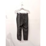Something Navy NWT  Plaid High Waisted Trouser Pants Brown Combo Women's Size 4 Photo 2