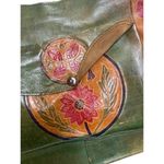 Gabby New York Women’s all leather vintage purse handbag SKU 1068 Green Photo 2