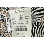 J.Crew NWT Zebra Safari Animal Print Poplin Mini Dress Lined XS Black Brown Photo 11