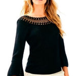 Lilly Pulitzer  Barrington Sweater Womens‎ Size S Onyx Black Metallic Photo 0