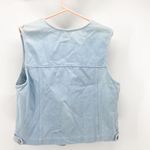 Vintage Susan Bristol cottage core denim vest 80s 90s pink granny core sz L Blue Size L Photo 3