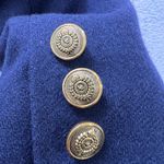 Vtg.‎ Lizsport Wool Blazer Women 14 Navy Blue Gold Crest Buttons Classic Preppy Photo 9