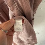 easel  Los Angeles Dusty Rose Ruffle Kimono Cardigan 100% Tencel‎ Boho Drape S Photo 5