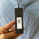 Banana Republic extra fine Marino wool size large baby blue pullover sweater NWT Photo 2