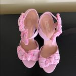 Yoki brand light pink denim Block Heel Sandals Photo 6