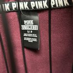 PINK - Victoria's Secret Victoria Secret PINK Ultimate Long Sleeve  Burgundy Logo 1/4 Zip​ Photo 2