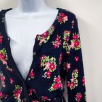 Hollister Y2K 2000s Floral Print Pattern Button Front Cardigan Sweater Top Photo 4