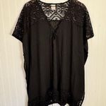 Merona Women’s Black Lace Swimsuit Cover-Up Size Small Photo 0