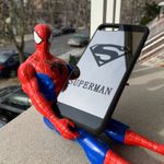 iPhone 8 iPhone 7 Cute Superman Drop Protection Mirror Case Black Photo 4