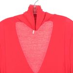 Free People  Uptown Turtle Neck Top Tunic Blouse Asymmetrical Long Sleeve Red XS Photo 6