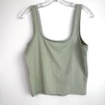 Hollister  Ribbed Tank Top Square Neck Cropped Long Size Large Photo 1