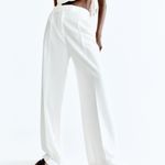 ZARA nwt wide straight leg high waisted men’s style pleated pants Photo 2
