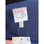 belle du jour Soft Knit Twist Front Long Sleeve Top Coastal Navy Size XS. NEW Photo 6