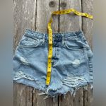 Forever 21 Womens Shorts 27 Blue Cut Off High Rise Jean Booty Distressed Ripped Photo 3