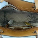 Michael Kors Bedford Brown Acorn Leather Medium Top Zip Pocket Tote Bag Photo 7