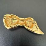 Vintage CAROLEE Stars & Stripes Bow Enameled Pave Rhinestones Patriotic Flag Pin Blue Photo 8