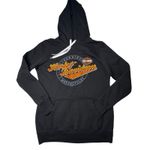 Harley Davidson Black Hoodie Womens Small Orange Bar Shield Graphic Concord NC Photo 8