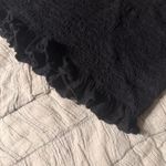 Anthropologie Black Ruffled Cropped Tank Top Photo 2