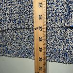 Peck & Peck  women’s size small pullover hi low long sleeve blue gold metallic Photo 2