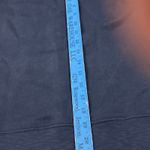 Ulla Johnson  Alair Crewneck Washed Fleece Sculpted Sleeve Navy Medium **HOLE* Photo 12