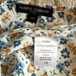 Mario Serrani  Floral Print V-Neck Tunic Blouse Size Large Photo 8