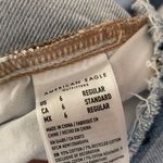 American Eagle  Distressed 90s Straight Leg Light Wash Denim Jeans Size 6 Photo 9