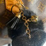 Bag / Purse Heart Pompom Charm #173 Black Photo 2