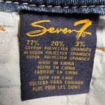 Seven7  Denim Mid Rise 5 Pocket Shorts 7” Inseam Size 14 Photo 6
