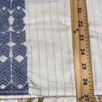 Nautica  women’s size XXL cold shoulder embroidered top blue white striped new Photo 2