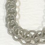 Sea Lily Silver Tone Wired Spring Necklace Jewelry Photo 1