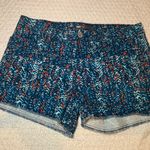 Levi's Blue and Coral Denim Shorts Aztec Size 14 Like New Photo 0