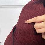 Fleurette • Loro Piana wool & cashmere coat double breasted car rust red maroon Size 14 Photo 12