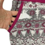 Nautica Womens Pajama Set Grey Fair Isle Polar Bear Pups Fleece Medium Photo 6