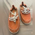 Olukai Woman’s Moku Flesh Out Convertible Leather Slide Shoes Coral 6 Photo 4