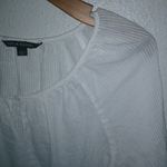 Zac and Rachel  L Swiss Microdot Long Sleeved Peasant Top in White Photo 2