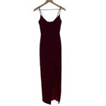 TSP Maxi Dress Burgundy Spaghetti Strap Slit Evening Formal XS Red Photo 1