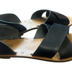 Merona  Womens Black Criss Cross Studded‎ Sandals size 6.5 Photo 0