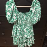 Entro Green and White Floral Dress Photo 3
